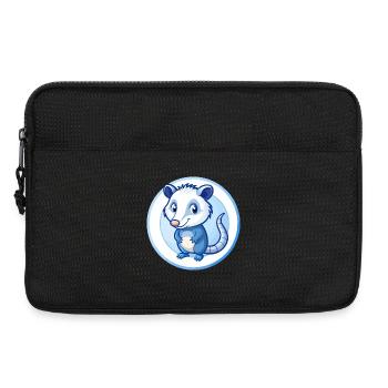 Possum Blue Kawaii Cartoon Character Clipart Pet - Laptop bag 13" - black - Front