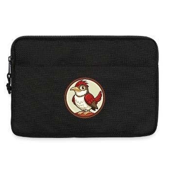 Coucou oiseau coloré Kawaii dessin animé personnage animal de compagnie - Sacoche pour ordinateur portable 13 pouces - noir - Devant