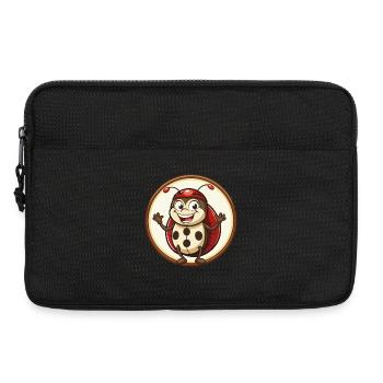 Ladybug Colorful Kawaii Cartoon Character Clipart - Laptop bag 13" - black - Front