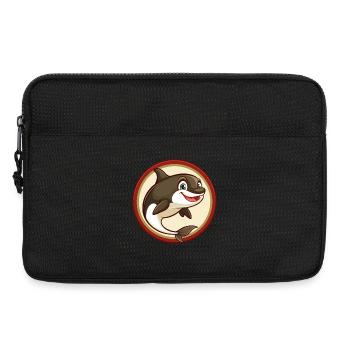 Orca Colorful Kawaii Cartoon Character Clipart Pet - Laptop bag 13" - black - Front