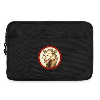 Kamel Bunte Kawaii Cartoon Figur Clipart - Laptoptasche 13" - Schwarz - Vorne