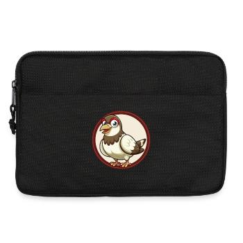 Pigeon Colorful Kawaii Cartoon Character Clipart - Laptop bag 13" - black - Front