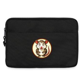 Possum Colorful Kawaii Cartoon Character Clipart - Laptop bag 13" - black - Front