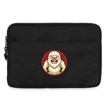 Yeti Bunte Kawaii Cartoon Figur Clipart Haustier - Laptoptasche 13" - Schwarz - Vorne