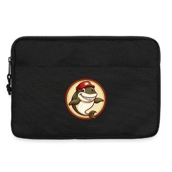 Whale Colorful Kawaii Cartoon Character Clipart - Laptop bag 13" - black - Front