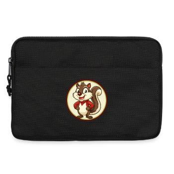 Squirrel Colorful Kawaii Cartoon Character Clipart - Laptop bag 13" - black - Front