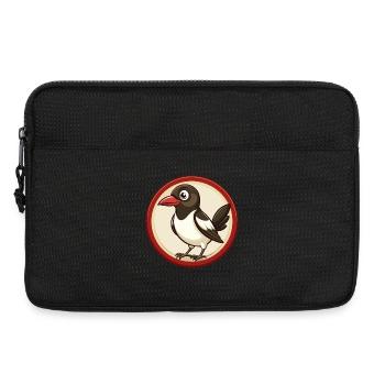 Magpie Colorful Kawaii Cartoon Character Clipart - Laptop bag 13" - black - Front
