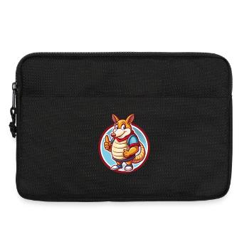 Gürteltier Lustige Kawaii Cartoon Clipart Tier Haustier - Laptoptasche 13" - Schwarz - Vorne