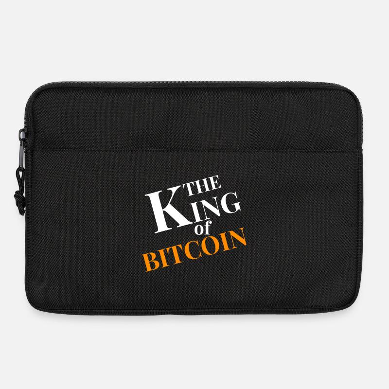 König von Bitcoin Grafik - Laptoptasche 13" - Schwarz