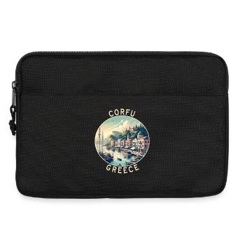 Korfu Griechenland Reise Design - Laptoptasche 13" - Schwarz - Vorne