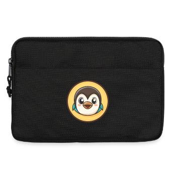 Pingouin Kawaii Dessin animé Personnage Animal Visage D’animal - Sacoche pour ordinateur portable 13 pouces - noir - Devant