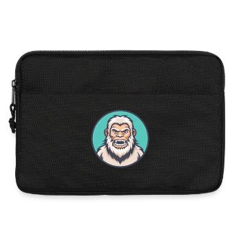 Yeti Kawaii Cartoon Figur Tier Haustier Gesicht - Laptoptasche 13" - Schwarz - Vorne