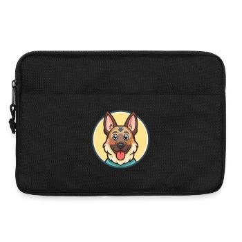Deutscher Wachtelhund Hunderasse Karikatur Kawaii Haustier - Laptoptasche 13" - Schwarz - Vorne
