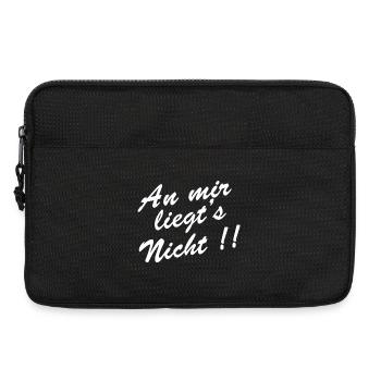 an mir liegt´s nicht (weiss) - Laptoptasche 13" - Schwarz - Vorne