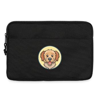 Griffon Fauve De Bretagne Dog Breed Cartoon Kawaii - Laptop bag 13" - black - Front