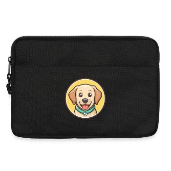 Labradinger Dog Breed Funny Cartoon Kawaii Clipart - Laptop bag 13" - black - Front