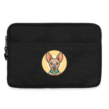Inca Hairless Dog Breed Cartoon Kawaii Clipart Pet - Laptop bag 13" - black - Front