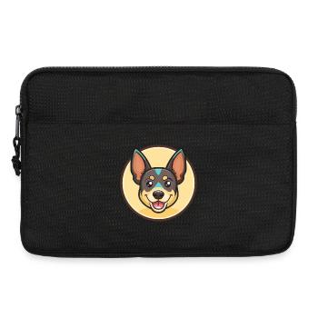 Lancashire Heeler Hunderasse Cartoon Kawaii Clipart - Laptoptasche 13" - Schwarz - Vorne