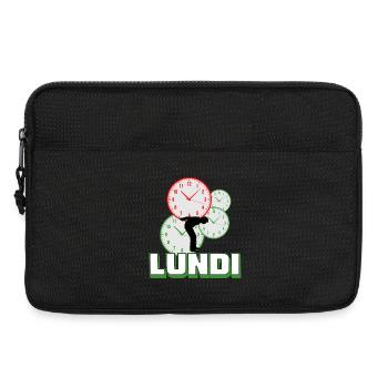 Montag - Laptoptasche 13" - Schwarz - Vorne