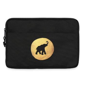 Yoga Yogi Elefant Indien Gold Mediation Energie om - Laptoptasche 13" - Schwarz - Vorne