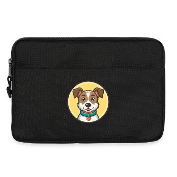 Plummer Terrier Hunderasse Cartoon Kawaii Clipart - Laptoptasche 13" - Schwarz - Vorne