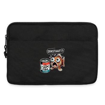 Design amusant de poisson en conserve - Sacoche pour ordinateur portable 13 pouces - noir - Devant