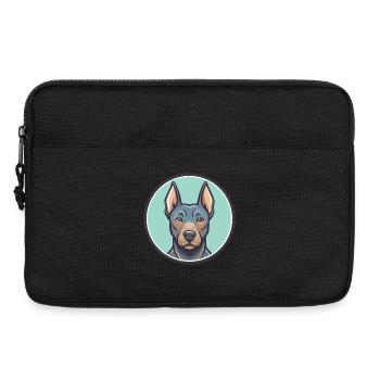 Blue Thai Ridgeback Dog Breed Funny Cartoon Kawaii - Laptop bag 13" - black - Front