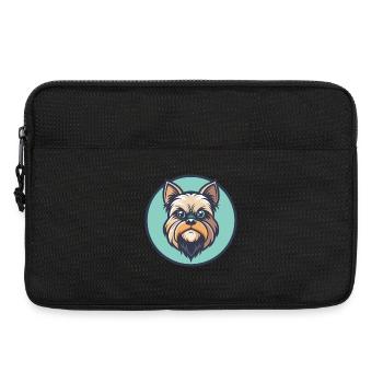 Brüsseler Griffon Hunderasse Cartoon Kawaii Clipart - Laptoptasche 13" - Schwarz - Vorne