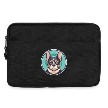 Braque Du Bourbonnais Dog Breed Cartoon Kawaii Pet - Laptop bag 13" - black - Front