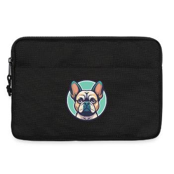 Braque Francais Dog Breed Cartoon Kawaii Clipart - Laptop bag 13" - black - Front