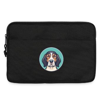 Bruno Jura Hound Hund Rasse Cartoon Kawaii Clipart - Laptoptasche 13" - Schwarz - Vorne