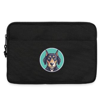 Chien Bulgare Scenthound Race Dessin animé Kawaii Pet - Sacoche pour ordinateur portable 13 pouces - noir - Devant