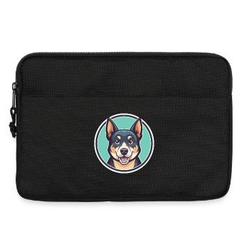 Calupoh Dog Breed Cartoon Character Kawaii Clipart - Laptop bag 13" - black - Front