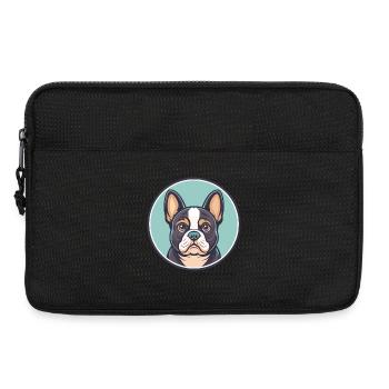 Chien Français Tricolore Hunderasse Karikatur Kawaii - Laptoptasche 13" - Schwarz - Vorne