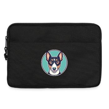 Chilien Fox Terrier Chien Race Drôle Dessin Animé Kawaii - Sacoche pour ordinateur portable 13 pouces - noir - Devant
