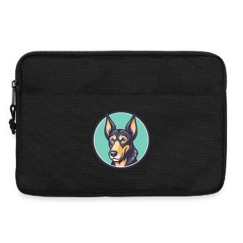 Drentsche Patrijshond Race de chien Dessin animé Kawaii animal de compagnie - Sacoche pour ordinateur portable 13 pouces - noir - Devant