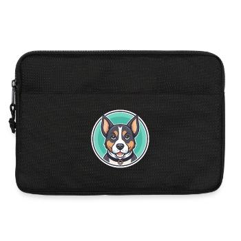 Drever Hund Rasse Cartoon Kawaii Clipart Tier Haustier - Laptoptasche 13" - Schwarz - Vorne