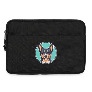 Lancashire Heeler Hunderasse Cartoon Kawaii Clipart - Laptoptasche 13" - Schwarz - Vorne