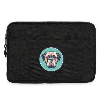 Mallorca Mastiff Dog Breed Cartoon Kawaii Clipart - Laptop bag 13" - black - Front
