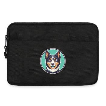 Kromfohrlander Dog Breed Cartoon Kawaii Clipart - Laptop bag 13" - black - Front