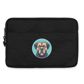 Kumaon Mastiff Dog Breed Cartoon Kawaii Clipart - Laptop bag 13" - black - Front