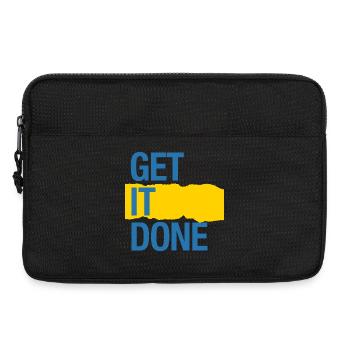 Get it done (dark) - Laptop bag 13" - black - Front