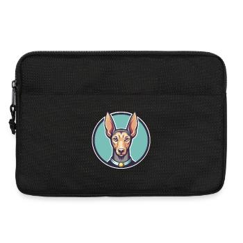 Pharaoh Hound Dog Breed Cartoon Kawaii Clipart Pet - Laptop bag 13" - black - Front