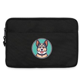 Sabueso Espanol Dog Breed Cartoon Kawaii Clipart - Laptop bag 13" - black - Front