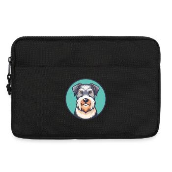 Sealyham Terrier Hunderasse Cartoon Kawaii Clipart - Laptoptasche 13" - Schwarz - Vorne