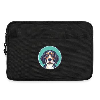 Serbische dreifarbige Hunderasse Karikatur Kawaii - Laptoptasche 13" - Schwarz - Vorne
