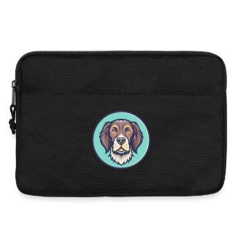 Slovak Rough Haired Pointer Dog Breed Cartoon Pet - Laptop bag 13" - black - Front