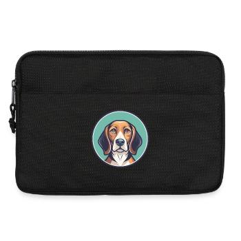 West Country Harrier Dog Breed Cartoon Kawaii Pet - Laptop bag 13" - black - Front
