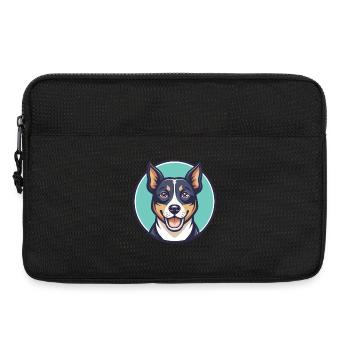 Zerdava Dog Breed Cartoon Character Kawaii Clipart - Laptop bag 13" - black - Front