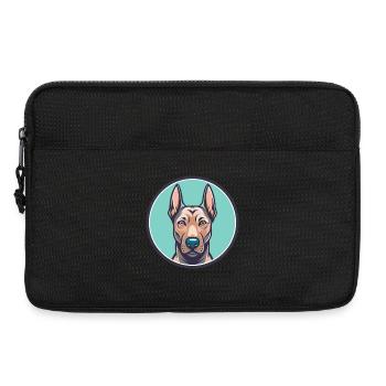 Thai Ridgeback Hund Rasse Cartoon Kawaii Clipart - Laptoptasche 13" - Schwarz - Vorne